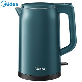 美的（Midea） 电水壶 热水壶电热水壶304不锈钢1.7L暖水壶烧水壶开水壶  MK-17MS01