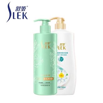 舒蕾/Slek  小苍兰水莲洗沐套装510g+600ml  控油蓬松去屑 清爽夏天必备 家庭组合装