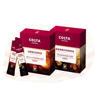 COSTA  0蔗糖0脂肪黑咖啡原液 美式风味+榛果15mlx20