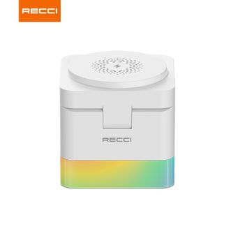 RECCI  无线充电器魔方四合一可同时充手机手表耳机一键开启氛围灯 RCW-46雅静白