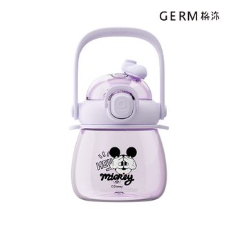  格沵/germ  米奇系列萌萌大肚水杯 纯真款 650ML 大容量吸管水杯 高颜值 儿童学生 运动水壶 GM13DB16589