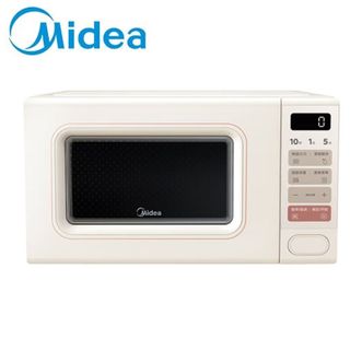美的/Midea  微波炉20L家用变频奶油风转盘式轻音微波炉M2H2