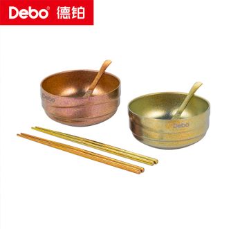 Debo  法西克钛筷子2对碗*2勺子*2套装 DEP-DS435