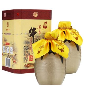 牛栏山 二锅头 百年陈酿36度 三牛 浓香型白酒 400ml*2双瓶装