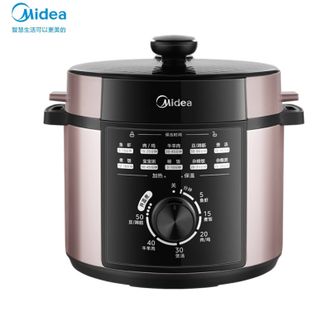 美的/Midea  电压力锅家用5L大容量多功能高压锅高压快煮不粘内胆智能压力锅电饭煲