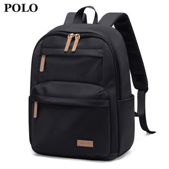 Polo  女士大容量双肩包14英寸电脑包学生旅行轻便时尚耐磨通勤时尚书包 PBS22940