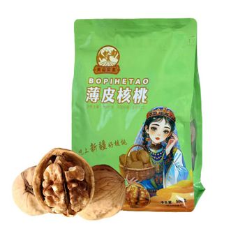 天山公主  特级薄皮核桃500g/袋精选皮薄肉多大颗粒核桃新疆特产