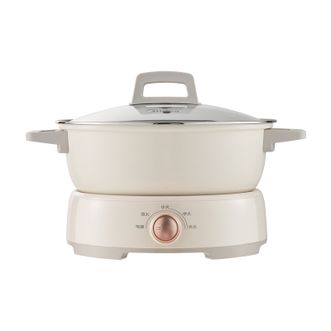 美的/Midea  电磁炉 电火锅 IH飞快沸腾 分体可拆洗 4.5L 3分钟速热 旋钮 0氟钛陶涂层 6档火力 3级能效HGE22BY06