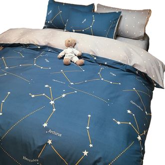 南极人全棉印花床上用品床品套件四件套-星座NJYH282