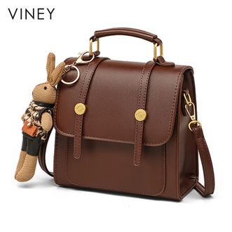 viney  休闲轻便双肩包女大学生书包高颜值大容量通勤电脑包V91489