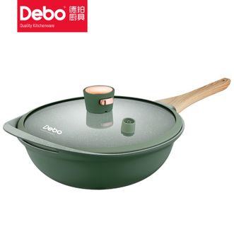 德铂（Debo）  伊本特炒锅  炒菜锅32cm  加厚锅底 不挑炉灶