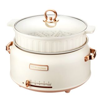 西屋Westinghouse  电火锅多功能电煮锅多用途锅上蒸下煮不粘涂层可涮可煮