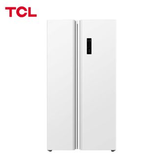 TCL  650升T5对开门超大容量白色冰箱双变频节能一级能效风冷无霜家用电冰箱R650T5-S