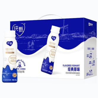 蒙牛  纯甄轻酪乳原味风味酸奶PET瓶230g×10瓶