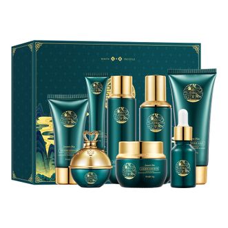 佰珍堂  白松露护肤套盒补水滋润保湿护肤提靓肌肤护肤品套装白松露十件套(新)100g+130ml+20g+15ml×3+100ml+50g+40g+10g