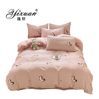 逸轩/yixuan  全棉卡通四件套 温馨卧室床品套件 小马泼莉