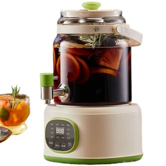 利仁/LIVEN  养生壶花茶桶烧水壶煮茶壶玻璃2.8L带水龙头露营花茶壶办公室恒温壶炖煮一体家用电热水壶SH-D2855