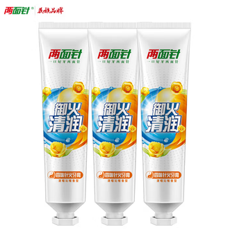 两面针（LMZ）  中药四味针火牙膏清沁薄荷140g*3支装 清火护龈活性成分减轻牙龈问题改善口腔缓解口腔上火牙膏 清咽沁喉香型