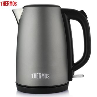 膳魔师（THERMOS）  1.7L电水壶电热水壶烧水壶 双层防烫暖水壶家用电器电开水壶EHA-1319A灰色