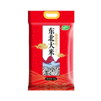 十月稻田  东北大米十斤装 真空包装一年一季 圆润饱满软糯  5kg