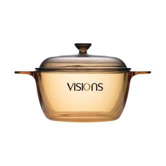 VISIONS  晶彩系列透明锅家用炖熬煮汤锅1.5L深锅 18cm     VS-15-E/KZ22