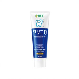 狮王（Lion）齿力佳酵素牙膏防蛀健齿130g（清新薄荷）经典大蓝管立式牙膏 进口酵素 日本进口 清新口气