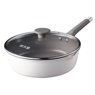 炊大皇（COOKER KING）  平底锅煎锅易洁不粘锅陶瓷外壁瓷晶炒锅28cm CJ28JG