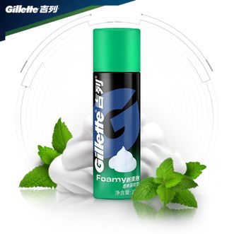 吉列酷爽薄荷型剃须泡210g
