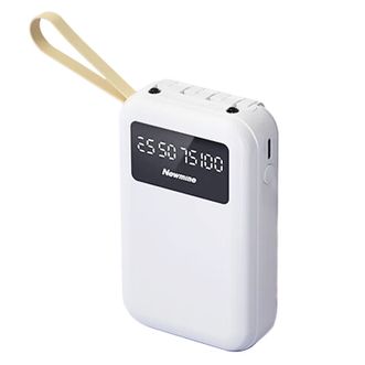 纽曼（Newmine）  移动电源AL17白色自带线小巧便捷随身带随时充适用苹果华为小米手机