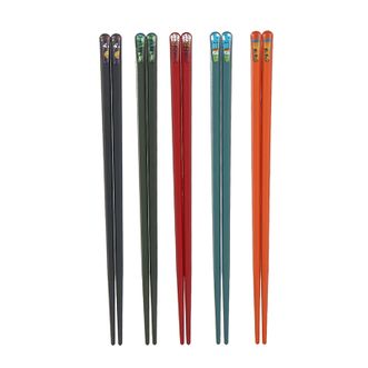 爱自由抗菌五色筷子10双（风景款）