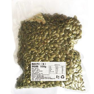 都市余味 南瓜子仁大包装 净重500g 生熟可选