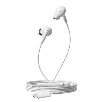 漫步者/EDIFIER  入耳式有线耳机 金标认证HiFi音质耳麦H230P Type-C接口耳塞白 电脑手机直播音乐游戏