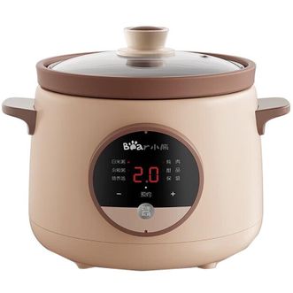 小熊/Bear  电炖锅 紫砂锅电砂锅 1.5L 天然紫砂内胆DDG-E15H1