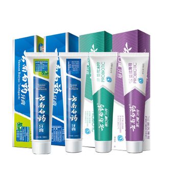 云南白药  牙膏组合留兰100g+薄荷100g+冰柠薄荷105+激爽薄荷105  留兰薄荷/护龈健齿口气