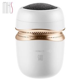 MKS  美克斯 吸尘磨脚器电动修脚器充电式 去角质去脚皮死皮老茧搓脚磨脚石美足仪自动吸尘NV8615B白色