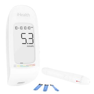 九安  血糖仪家用测血糖血糖仪试纸100条+100支采血针精准测量 AG-607 AG-607套装（血糖仪+试纸100条）