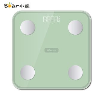 小熊/Bear  智能心率体脂秤智能精准家用体重秤电子秤减肥称专业人体秤绿色