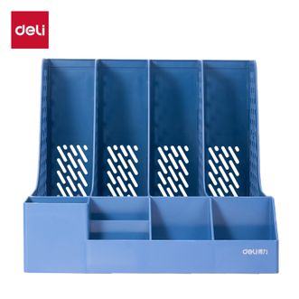 得力/deli  带文具收纳功能四联文件框 78981(三色可选）