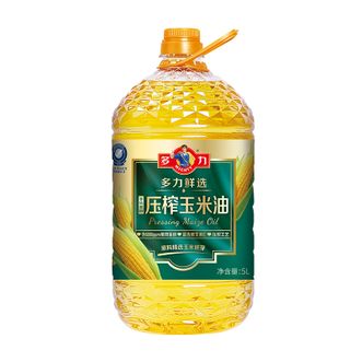 多力/Mighty  鲜选压榨玉米油  5L*1桶  非转基因食用油
