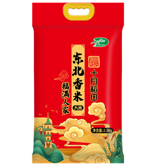 十月稻田  福满人家东北大米2.5kg-不易失水变硬不易回生
