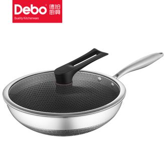 德铂Debo 316不锈钢双面蜂窝不粘锅DEP-DS260