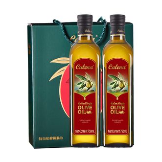 克莉娜  特级初榨橄榄油 750ML*2礼盒绿色