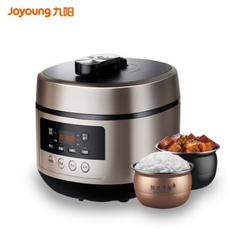 九阳/Joyoung  电压力锅一锅双胆6L大容量多功能电饭锅可拆卸内盖不粘内胆