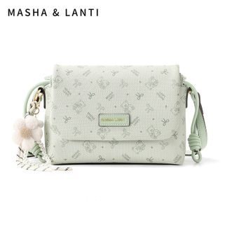 马莎兰缇/MashaLanti  百搭大容量小方包女通勤单肩斜挎送女友生日礼物 M220504B30339E