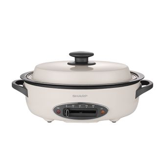 夏普（SHARP）  多功能料理锅2L电煮锅 烤涮一体家用多途锅 烤鱼锅电火锅 KX-AN20L-C