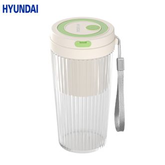 HYUNDAI  便捷式果汁机HY-ZZB01 快速搅打304不锈钢刀头全身可水洗550ml容量长效续航