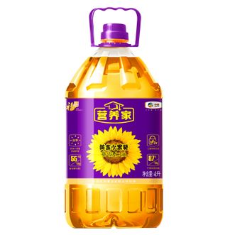 福临门 营养家黄金小黑葵葵花仁油 4L 食用油