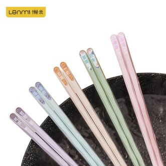 懒米  分餐合金筷5双 家用合金筷子防滑耐高温分餐公筷时尚餐具专人用专筷