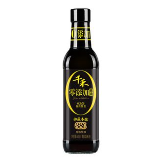 千禾 酱油 380天粮食酿造酱油 特级生抽 调味品 500mL