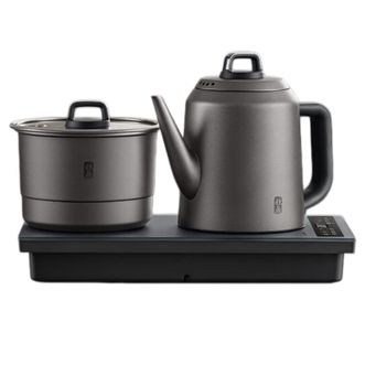 美的/Midea  纯钛烧水壶嵌入式茶台一体机煮茶壶全自动上水电热水壶电茶盘自动断电C15X